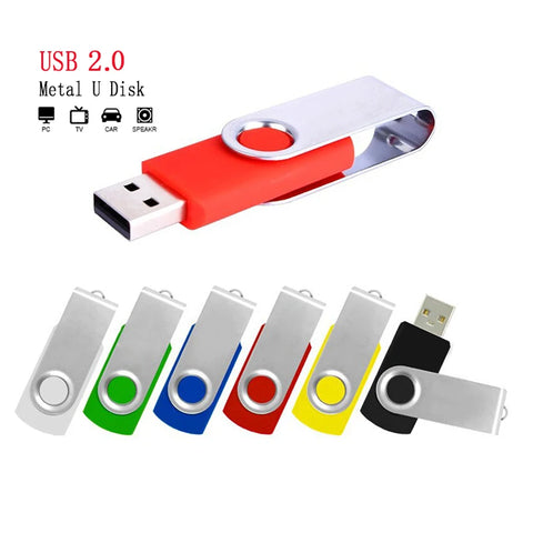 Usb 2.0 64GB USB Flash Drive Waterproof  Pen Drive 128GB Usb Stick 4GB 8GB 16GB 32GB Flash Disk PenDrive High Speed Memory Stick