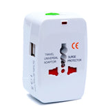 Global All-in-One Travel Adapter with Dual USB Charging Ports