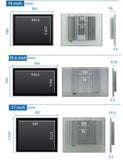 8~21.5 inch Touch Screen IP65 Front Waterproof, All in One Industrial Embedded Panel PC with 10 Point PCAP TouchScreen Monitor