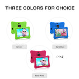 PRITOM 7 Inch Kids Tablet Quad Core Android 10 32GB WiFi Bluetooth Educational Software Installed