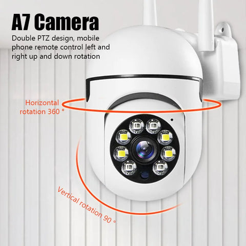 JOOAN 3MP WiFi Camera Home PTZ IP Camera Color Night Audio Wireless Surveillance Camera Auto Tracking Security CCTV Camera