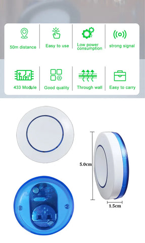 Wireless Smart Switch with Universal RF 433MHz Remote Control 10A AC 90-240V Relay Receiver Transmitter DIY Mini Module for Led