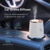 Waterless Essential Oil Aromatherapy Diffuser Office Desktop Portable Electric for Spa Home Mini Car Spray Timing 9 LED Lights