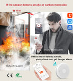 2-in-1 WiFi Tuya Smart Carbon Monoxide &amp; Smoke Detector Alarm