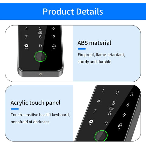 Dual RFID 125Khz+13.56MHz NFC Tuya Outdoor Fingerprint Access Control Keypad IP67 Waterproof Biometrics Door Opener with Gateway