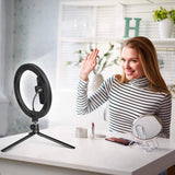 LED Selfie Ring Lighting Photographic Selfie Ring Lamp USB Remote Fill light For YouTube TikTok Video Live Phone Holder & Tripod