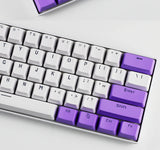 61 Key Set PBT Keycaps Ansi 60% Computer Gamer Mechanical Keyboard Cap Backlight OEM Miami DOLCH GK61 SK61 Anne pro 2 RK61 K617