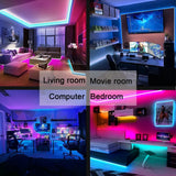 Smart LED Strip Lights 5050 RGB Bluetooth APP Remote Control USB 5V Led Tape Diode Flexible Ribbon Lamp Christmas Room Decor