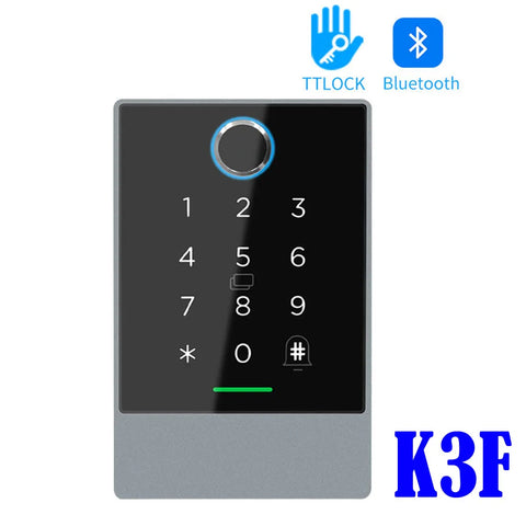 TTLOCK K3/K3F Fingerprint Access Control Door System Opener for Intercom Nfc Bluetooth Electric Gate Keypad 13.56Mhz RFID Card