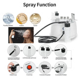 Diamond Microdermabrasion Beauty Machine Vacuum Suction Spray Moisten Exfoliate Skin Peeling Anti Aging Facial Skincare Tool