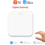 Tuya WiFi or Zigbee Window Door Sensor Battery Power Smart Home Security Alarm System Voice Control