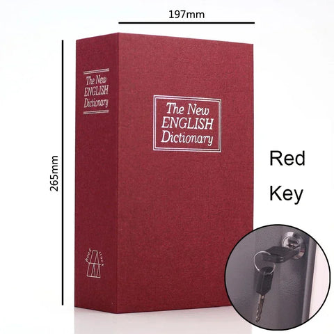 Dictionary Mini Book Safe Security Key Locker Money Hidden Secret Safe Key Safe Box Cash Money Coin Storage Jewellery Lock Box