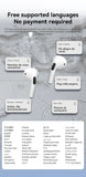 AP05 True Wireless Earphone Buds5 HIFI Stereo Sound Bluetooth5.3 Headphone Sport Earbud With Mic For XIAOMI With Translation APP