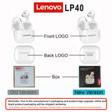 Original Lenovo LP40 wireless headphones TWS Bluetooth Earphones Touch Control Sport Headset Stereo Earbuds For Phone Android