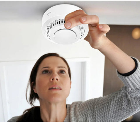 Tuya Smart Zigbee Smoke Detector Smart Home Real-time Monitoring Remote Alarm Notification App Control Works Need Zigbee Hub