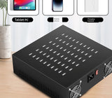 Multi-Port USB Charger Porous Socket Fast Charging Plug for Huawei Xiaomi Interface Multi-Function High-Power Desktop Studio Power Strip Socket Integrated Universal Charging Pile Station Mobile Phone Neutral