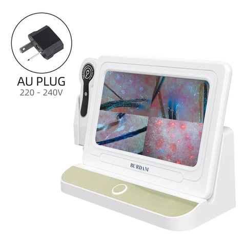 10 inch HD Display Professional Skin Analyzer 50X/200X Magnifying Skin Test Device Pore Magnifier Hair Follicle Scalp Detector