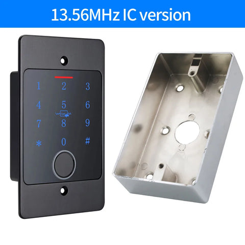 Tuya Wifi Standalone Fingerprint Access Control Keypad Metal Waterproof Backlight Embedded installation Opener Reader+M70 box