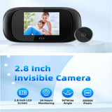 Digital Door Viewer Peephole Door Camera Doorbell 2.8-inch Night Vision Photo Shooting Digital Door Monitoring for Home Security