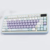 MOA Keycaps PBT Purple Rabbit Keycap For ISO Layout Gaming Mechanical Keyboard Dye Sublimation Key Caps Gateron Cherry Mx Switch