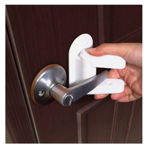 Universal Door Lever Lock Child Baby Safety Lock Rotation Proof Professional Door Adhesive Security Latch Multi-functional