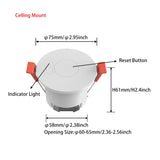 ZigBee3.0/Wifi 24G MmWave Radar Human Presence Motion Sensor For Light Switch Luminosity Detection 110/220V Tuya Smart Life Home