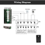 125KHz RFID Access Control Keypad EM Card Reader Support 1000 Users Door Access Control System Door Lock Opener Keyboard System