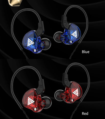 Original QKZ AK6 Dual Drive Earphones 3.5mm AUX Universal Wired Headphones HiFi Sound Music With MIC In-ear Sports Game Headset