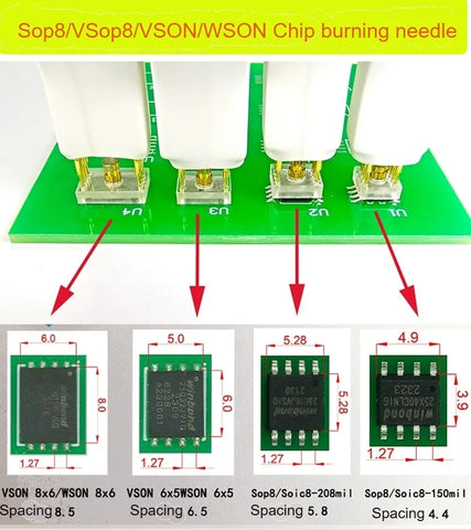 New Arrivals 1pc Sop8 wson chip download burn write probe spring needle flash eeprom chip burner cable