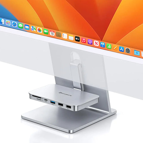 Minisopuru iMac Hub for iMac 24 inch 2021/2023/2024 with USB 3.2 10Gbps for iMac 24 M1 M3 M4 and Studio Display 27 inch USB Hubs