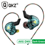 Original QKZ AK6 ARES/DMX/AKX Earphones HIFI Heavy Bass In Ear Monitor Wired Headphones With Mic Noise Cancell Sport Game Music