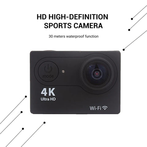 4K Action Camera 1080P/30FPS WiFi 2.0" 170D Underwater Waterproof Helmet Video Recording Camera Sports Cameras Outdoor Mini Cam