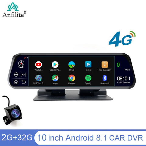 10" smart rearview mirror Video Recorder Registrator GPS navigator ADAS 4G Car DVR Camera Dash cam Black Box WiFi Android