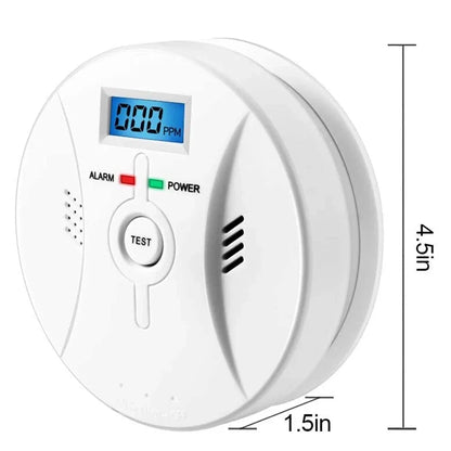 Carbon Monoxide Smoke Detector, CO and Smoke Alarm, Combination CO Alarm,Fire Alarm for Home and Kitchen, 2 in 1