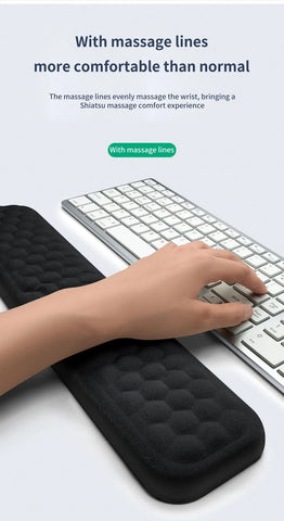 Wrist Mouse & Keyboard Protection Rest Pad Massage Texture For PC Laptop Gaming Office Keyboard Mouse Stand Memory Cotton Rest