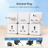 Tuya Smart Home Wireless WIFI Plug Socket UK EU US Universal 16A Travel Universal Conversion Socket Outlet Power Monitor Timer