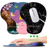 Silicone Wrist Rest Mouse Pad Ergonomic Hand Support Non Slip Gaming Mice Mat Soft Mousepad For Desktop PC Laptop Computer