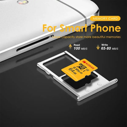 KODAK Micro SD Card Driving Recorder 64GB Memory Card For Mobile Phone PC Earphone Speaker HD Camera