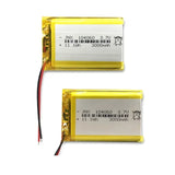 Lipo 104060 3000mAh 3.7V Polymer Lithium Battery for Humidifiers Gps Navigation Devices Smart Wearable Locator Bluetooth Speaker