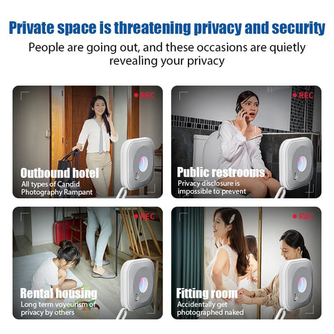 Anti Candid Camera Detector Portable Security Protection for Hotel Locker Room Public Bathroom Pinhole Hidden Lens Detect Gadget