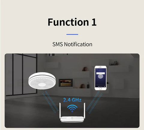 2-in-1 WiFi Tuya Smart Carbon Monoxide &amp; Smoke Detector Alarm