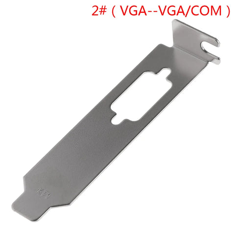 1Pc Metal Low Profile Bracket Adapter DVI HDMI VGA Port For Half Height Graphic Video Card 8cm