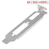 1Pc Metal Low Profile Bracket Adapter DVI HDMI VGA Port For Half Height Graphic Video Card 8cm