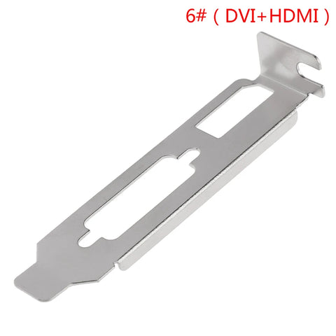 1Pc Metal Low Profile Bracket Adapter DVI HDMI VGA Port For Half Height Graphic Video Card 8cm