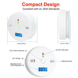 Carbon Monoxide Smoke Detector, CO and Smoke Alarm, Combination CO Alarm,Fire Alarm for Home and Kitchen, 2 in 1