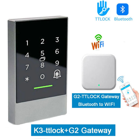 TTLOCK K3/K3F Fingerprint Access Control Door System Opener for Intercom Nfc Bluetooth Electric Gate Keypad 13.56Mhz RFID Card