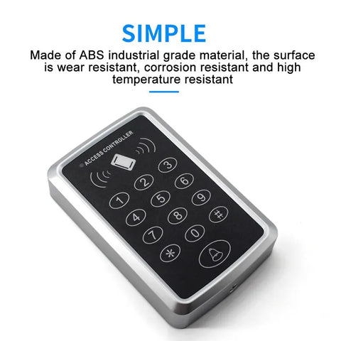 125KHz RFID Access Control Keypad EM Card Reader Support 1000 Users Door Access Control System Door Lock Opener Keyboard System