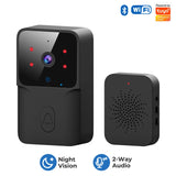 Tuya WiFi Video Doorbell Wireless HD Camera IR Alarm Security Smart Home Door Bell WiFi Intercom for Home