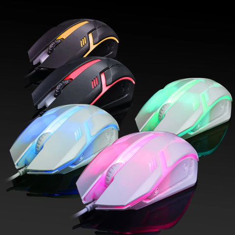 Gaming S1 Sports LED Luminous Backlit Wired Mouse USB Wired For Desktop Laptop Mute Office Computer Gaming Mouse