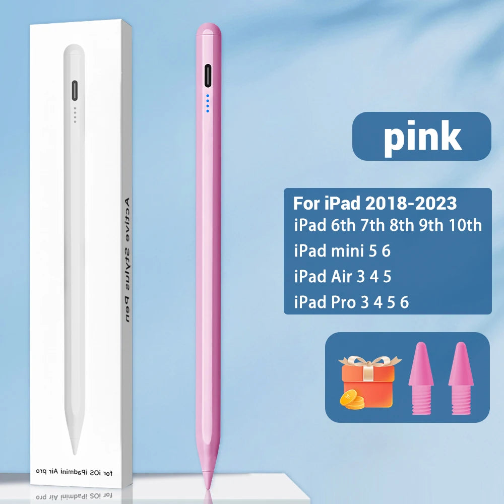 For Apple Pencil 2 1 Palm Rejection Power Display iPad Accessories iPad 2022 2021 2020 2019 2018 Pro 11 12.9 Air Mini Stylus Pen